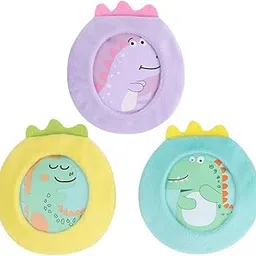 Hilph® Round Reusable Gel Ice Packs with Soft Cloth Cover, 3 Pack Gel Cold Pack Baby Ice Pack for Kids Injuries, Joint Pain, Wisdom Teeth, Breastfeeding, First Aid - 4.52" image 1