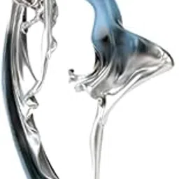 MERISHOPP®Dancing Girl Statue Modern Desk Ornament for Women Dinning Table Living Room Blue|Home & Garden|Home Décor|Figurines-picture-31