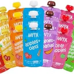 Happa Organic Baby Food for Little One Fruit Puree (Super Montly Saver Combo) Stage 2 & 3, 21 Pouches, 100 Gram Each (Pack of 21)-image-8