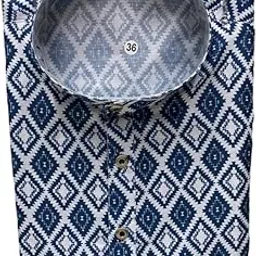 foxdx Men's Ethnic Full-Sleeve Printed Kurta - Traditional Indian Wear for Festive and Casual Occasions - Comfortable Cotton Blend - Multicolor-picture-48