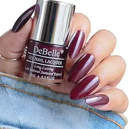 DeBelle Gel Satin Finish Nail Polish Glamorous Garnet (Dark Maroon), 8 Ml - Enriched With Natural Seaweed Extract, Cruelty Free, Toxic Free-picture-36