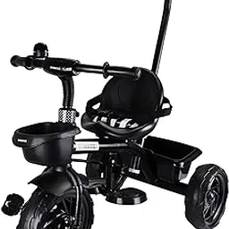 Mommers MacToy for Kids|Baby Trikes|Tricycle with Parental Push Handle|Boys|Girls|Age_Group 2 to 5 Years MM_7001 (Black)-picture-24