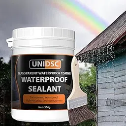 UNIDSC Crack Seal Glue 300gm with Brush Transparent Waterproof Resin Epoxy for Roof Leakage Crack Seal Agent Roof Water Leakage Solution Water Proof Glue Transparent Glue Waterproofing (1) VIVNITS-image-12