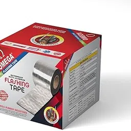 OMEGA butyl adhesive aluminium grey waterproof heavy duty leakage repair flashing tape for roof water tank pipe leakage sealing leak windows sealant cheap duct patch tape roll 100mm x 10mtr-image-46
