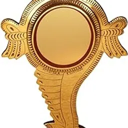 ARANMULA KANNADI Shankh Peedom Kannadi Brass Metal Mirror-picture-33