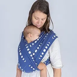 Masilo Organic Cotton Ergonomic Baby Wrap Carrier, Soft & Lightweight from Birth to 12kg - Godilo Luna Large-picture-15