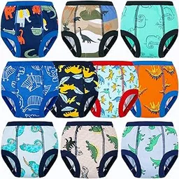 BIG ELEPHANT 10-Packs Training Underwear Absorbent Toddler Potty Trained Pants for Boys and Girls, 12 Months - 9 Years-picture-23