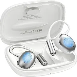 Zoklze Open Ear Wireless Bluetooth 5.4 Headphones,Ear Buds with ANC & Spatial Stereo Mode, Lightweight IPX5 Waterproof Earbud with 36H Playtime,Sport Headphone for Running, Workout, Cycling (White)-image-34