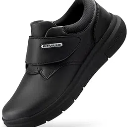 fitville Diabetic Shoes for Men Extra Wide Comfortable Leather Walking Shoes Hook & Loop Orthopedic Dress Sneakers for Edema and Swollen Feet-picture-13