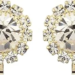 firstblush Clip On Earrings for Non-Pierced Ears Comfortable Earrings with Clip-On Premium Gold-Plated Earrings Exquisite and Dainty Modern Non-Piercing Earrings for Women-picture-31