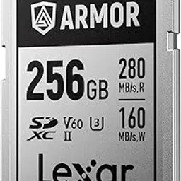 Lexar ARMOR SILVER PRO SD Card 256GB, UHS-II SD Memory Card, Stainless Steel, C10, U3, V60, 6K UHD Video, up to 280MB/s Read, 160MB/s Write, SDXC Card for DSLR/Camera/Photographer/Videographer-picture-27