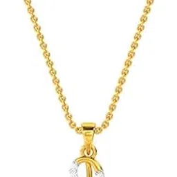 kisna Alphabet Diamond & Gold Pendant for Women.-picture-50