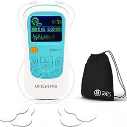 UltraCare PRO TENS 1.0 TENS Machine for Physiotherapy Massager, 25 Modes, 50 Intensity Levels, Rechargeable, Dual Channel, Muscle/Nerve Stimulator-image-4