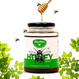 RAWBEE Pure Honey | 100% Unprocessed Raw Organic Natural Honey, 500gm, NABL Tested, Wild Forest Honey, Unpasteurized, Unfiltered, Zero Additives | Zero Added Sugar | For Stronger Immunity (Forest, 500gm)-picture-13