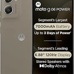 Motorola Moto g06 Power (Pantone Laurel Oak, 4GB RAM, 64GB Storage) | 7000mAh Battery | 6.88" 120Hz HD+ Display | 50MP Camera | Android 15 | MediaTek Helio G81 | IP64 | Gorilla Glass 3-image-2