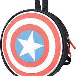 novex Travelling Round Bag with Adjustable Straps | Unisex Casual & Formal Carry-on | 1 Main Compartment | Cartoon Printed Polyester Backpack | Shoulder Bag with Zipper Lock | Multiple Colors - 24 CM-picture-44