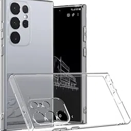 JGD PRODUCTS for Samsung Galaxy S23 Ultra 5G Premium Transparent Hybrid Soft Slim Dust Proof Back Case Cover with Camera Protection-picture-67