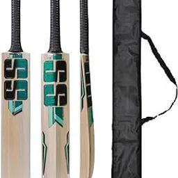 NS Super_Strock Kashmiri Popular Willow Cricket Bat Full Size Short Hand Play for Tennis Ball with Bat Cover (S.S_Green)-picture-20
