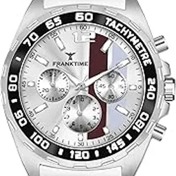 franktime Classy Men Silver Stainless Steel Casual Watches | Round Display Grey Dial Men's-picture-31