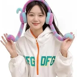 Earmuffs Cute Plush Animal Ear Warmers for Women & Girls | Fluffy Furry Ear Muffs for Winter | Fluffy Furry Ear Muffs | Adorable Bunny Fluffy Ear Warmers (multicolor)-image-86