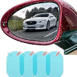 Car Side Mirror Waterproof Film (4 Pack) | Anti Fog, Anti Glare, Rainproof, Nano Protective Film for Clear Vision-image-56