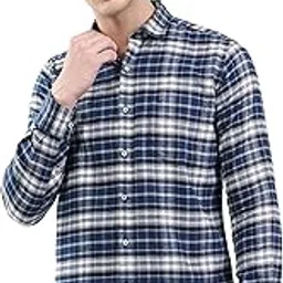 monte carlo Men’s Regular Fit Shirt | Collar Neck | Checkered Pattern | Full Sleeve | Button Closure | Classic Winter Shirt | Smart Casual Wear for Office & Outings-picture-13