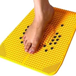 Renewa Acupressure Power Mat 2000 New Blood Circulation| Foot Massager (Yellow) for stress and pain relief improves blood circulation healthcare useful heel knee leg, sciatica massager-picture-26