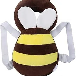 HUG PUPPY Baby Head Protector Bag for Walking & Crawling Kids Baby Head Protector for Safety Baby Head Protector for Walking Baby Head Protector for Crawling Baby Head Protector Pillow (Brown) image 1