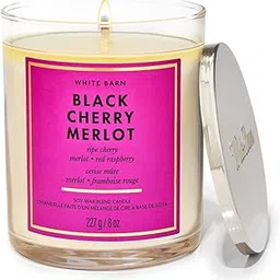 Bath and Body Works Black Cherry Merlot Single Wick Candle | 227 g / 8 oz | Single Wick Candle| Fruity Fragrance-image-73
