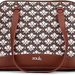 zouk Carry All Work Bag | Jute | Vegan Leather Handcrafted Women's Shoulder Bag with Double Handles-picture-30