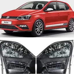 Able Sporty Car Magnetic Sun Shade Curtains with Zipper for Volkswagen Polo Set of 4-picture-49