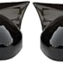 Batman Style Car Mirror Cover, Compatible with Nexon 2024/Safari/Harrier, Glossy Black, ABS Plastic, Set of 2, (Mirror not included), 29x14.5x8 cm.-picture-12