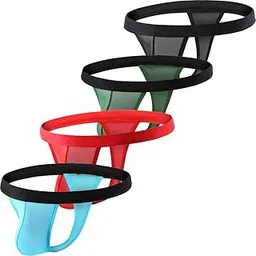 summer code Men's Sexy String Underwear Perspective Pants-picture-30