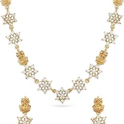 rubans Women's Gold-Plated Ad Stone Jewellery Set-picture-53