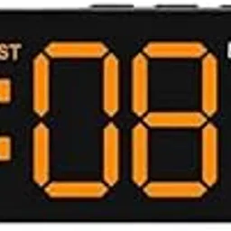 Shamtree LED Digital Alarm Clock | Time & Day Display | Dual Alarms, Adjustable Brightness, USB Powered, Modern Clock for Bedroom & Home (Orange)-picture-31