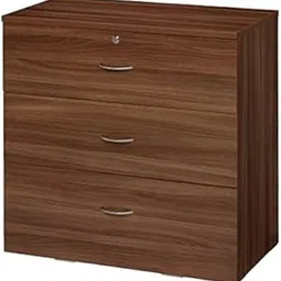 Shri Shyam Chest of 3 Drawers, Medium Brown 80x78 cm (31 1/2x30 3/4 ")-image-4