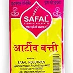SAFAL Long Cotton Wicks for Pooja - Pack of 12 (Around 50 per Pack) - Phool Batti, Jyot Bati - Machine Automatic - 7 Inch Long (White)-picture-16