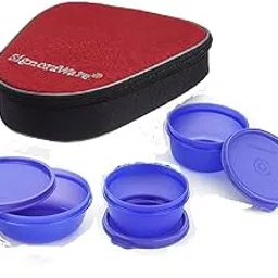 Signoraware Plastic Sleek Lunch with Bag, Violet image 1
