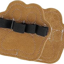 FABLOFT 2 Pieces Weight Lifting Grip Pads for Deadlifting Strength Training Pull Ups Brown-image-74
