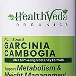 Health Veda Organics Plant Based Garcinia Cambogia Supplement 1000 mg Veg Capsule | Improves Digestion | For Both Men and Women |60 Capsules (Pack of 1) image 1