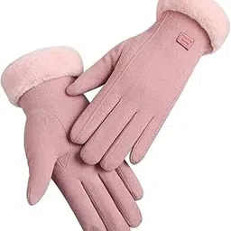 infinibyte Women’s Soft Fleece Lined Gloves – Stylish Solid Color Full Finger Gloves, Warm & Cozy Winter Wear-picture-38