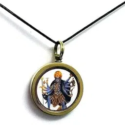devama the divine ENERGISED Brass Sampurana Kali Mata Yantra/KAALI MATA YANTRA Pendant Locket For men And Women-picture-38