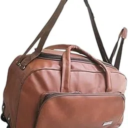 VishdipEnterprises, Durable and Spacious Brown Trolley 55L Duffel Bag, Travel Bag/Convertible Luggages for Men and Women/Travelling Bags-picture-57