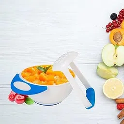 Safe-O-Kid®- BPA-Free Baby Feeding Grinding Bowl – Safe, Non-Toxic, Durable, with Anti-Slip Base for Grinding Baby Food, Perfect for Homemade Purees - Blue image 1