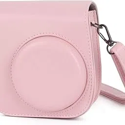 Phetium Instant Camera Case Compatible with Fujifilm Instax Mini 11,PU Leather Bag with Pocket and Adjustable Shoulder Strap (Blush Pink)-picture-22
