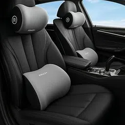 Cars Necks & Lumbar Pain Relief Pillows, 100% Memory Foam Car Seat Head Rest Pillow Neck and Cervical Support, Removable Cover, Neck Pain Relief Pillow for Car (Gray_2)-picture-33