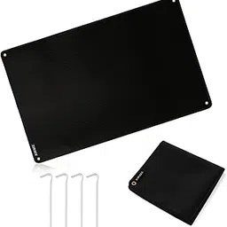 JOJOSEE Bonfire Sheet, Non-Scratch, Silicone, Black, Spatter Sheet, Bonfire Stand Sheet, Heat Resistant, Durable, Bonfire Stand, Camping, Ground and Lawn Protection, Silicone, 23.6 x 37.4 inches (60 x 95 cm)-image-54