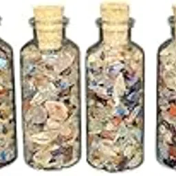 generic 60 gram Gemstone Chips Cork Bottle, Crystal Chips Vials, Natural Stone Glass Wishing Bottle, Wicca Spell Magical Bottle, Dreamcatcher Decor, Healing Tumbled Reiki Stones, Witchcraft Crystals-picture-10