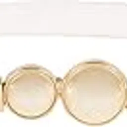 crusset Stylish Wide Elastic Waist Belt for Women with Metal Buckle – Perfect for Jeans, Dresses & Saree – Fashionable & Comfortable|White Color Belt|CI4054-picture-36