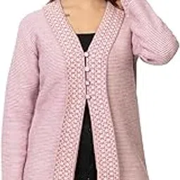 twenty me Winter Wear Casual Wear Acrylic Blend Button Closure Soft & Warm Full Sleeve Women's Cardigans-picture-35
